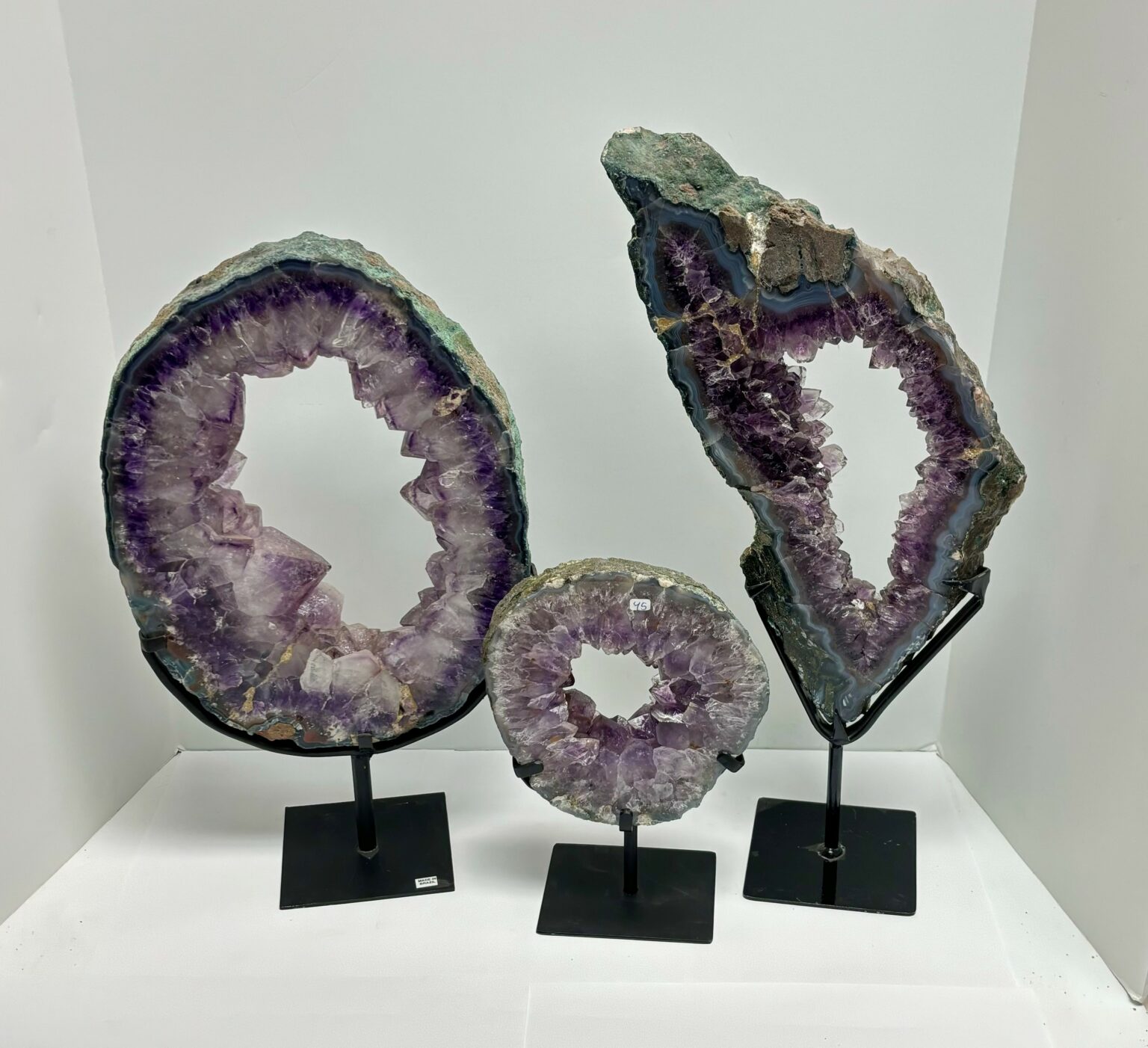 Amethyst Ring on Metal Stand