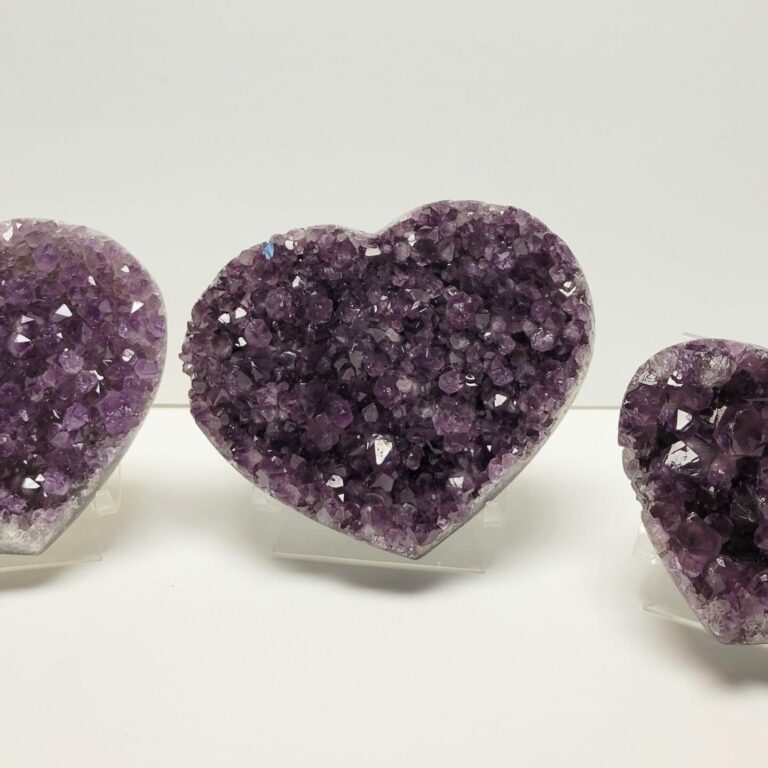 Polished Amethyst Druse Heart