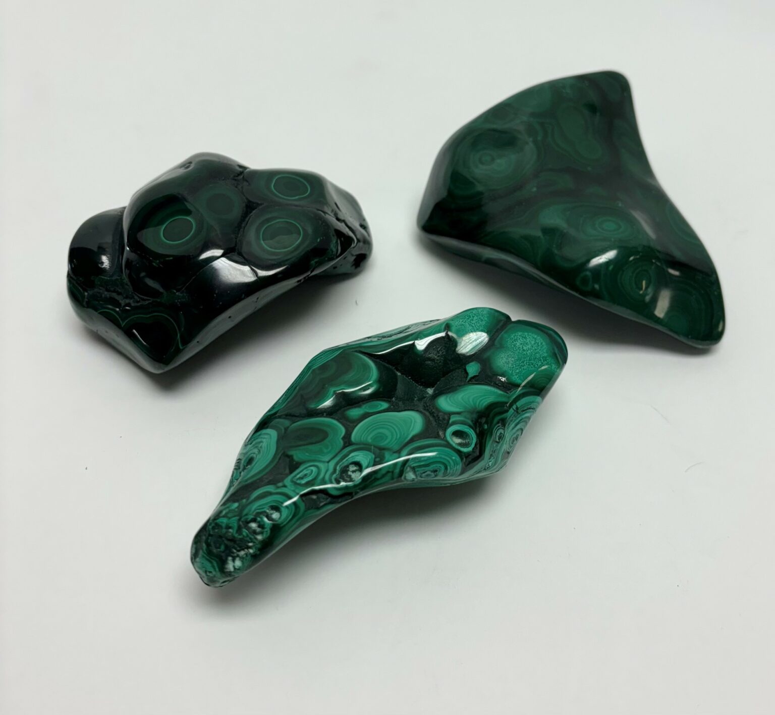 Polished Malachite Free Forms