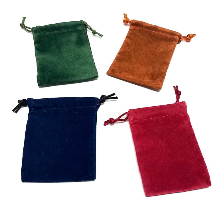 Suede Bag, Dark, 4 Colors 2 x 3 inch