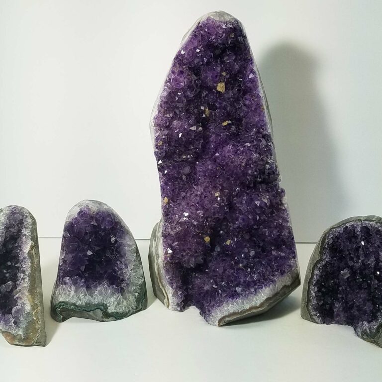 Polished Uruguayan Amethyst Clusters