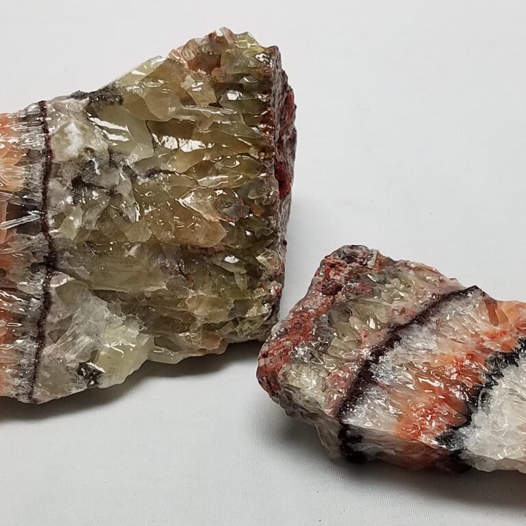 3 Color Calcite Chunks