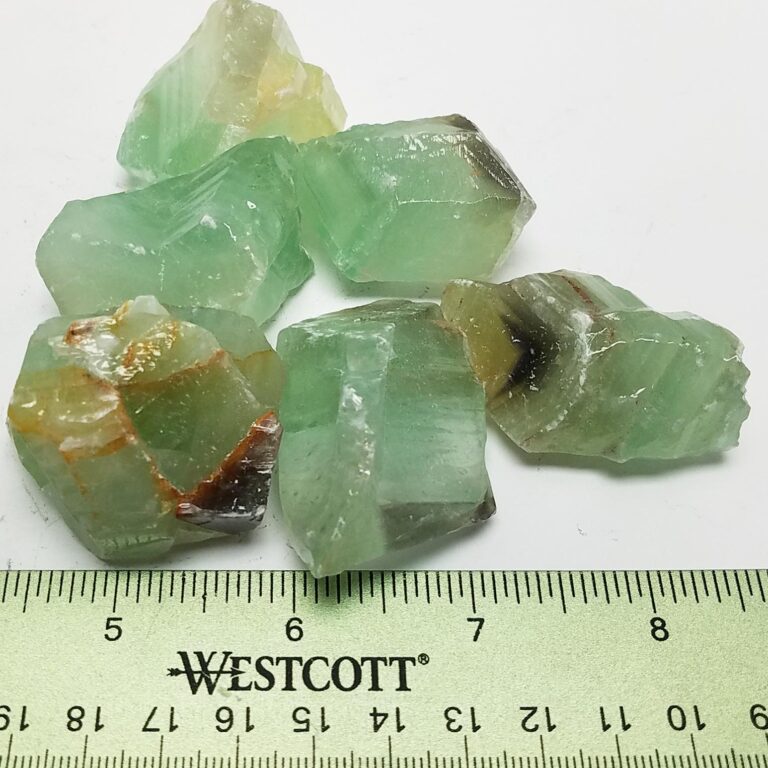 Green Calcite Chunks