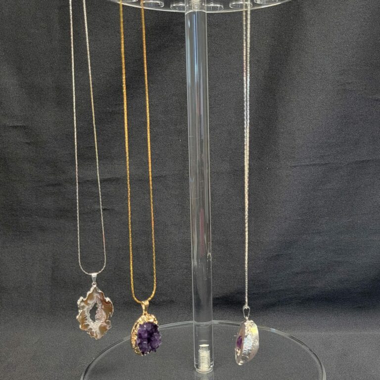 Rotating Necklace Display Fixture, 12"