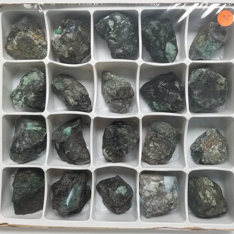 Rough Emerald Chunks Box