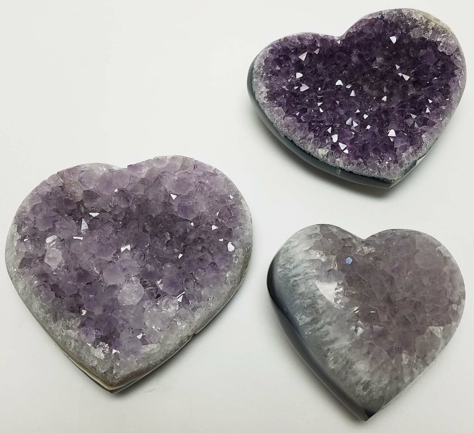 Polished Amethyst Druse Heart