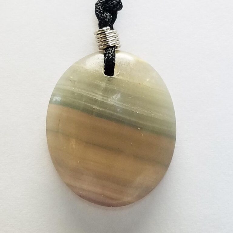 Carved Gemstone Necklace: Worrystone