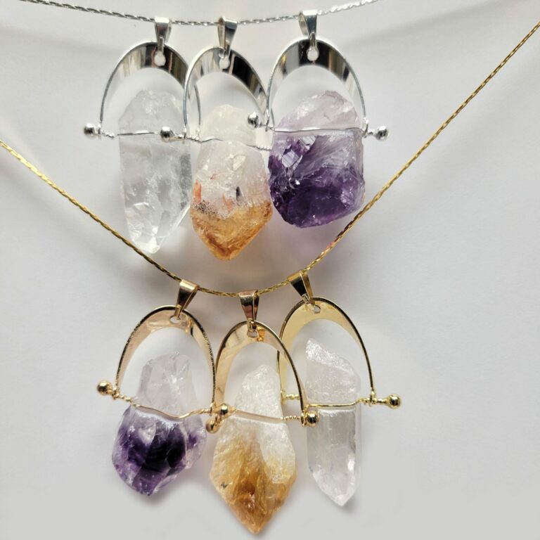 Plated Horseshoe Swivel Pendant