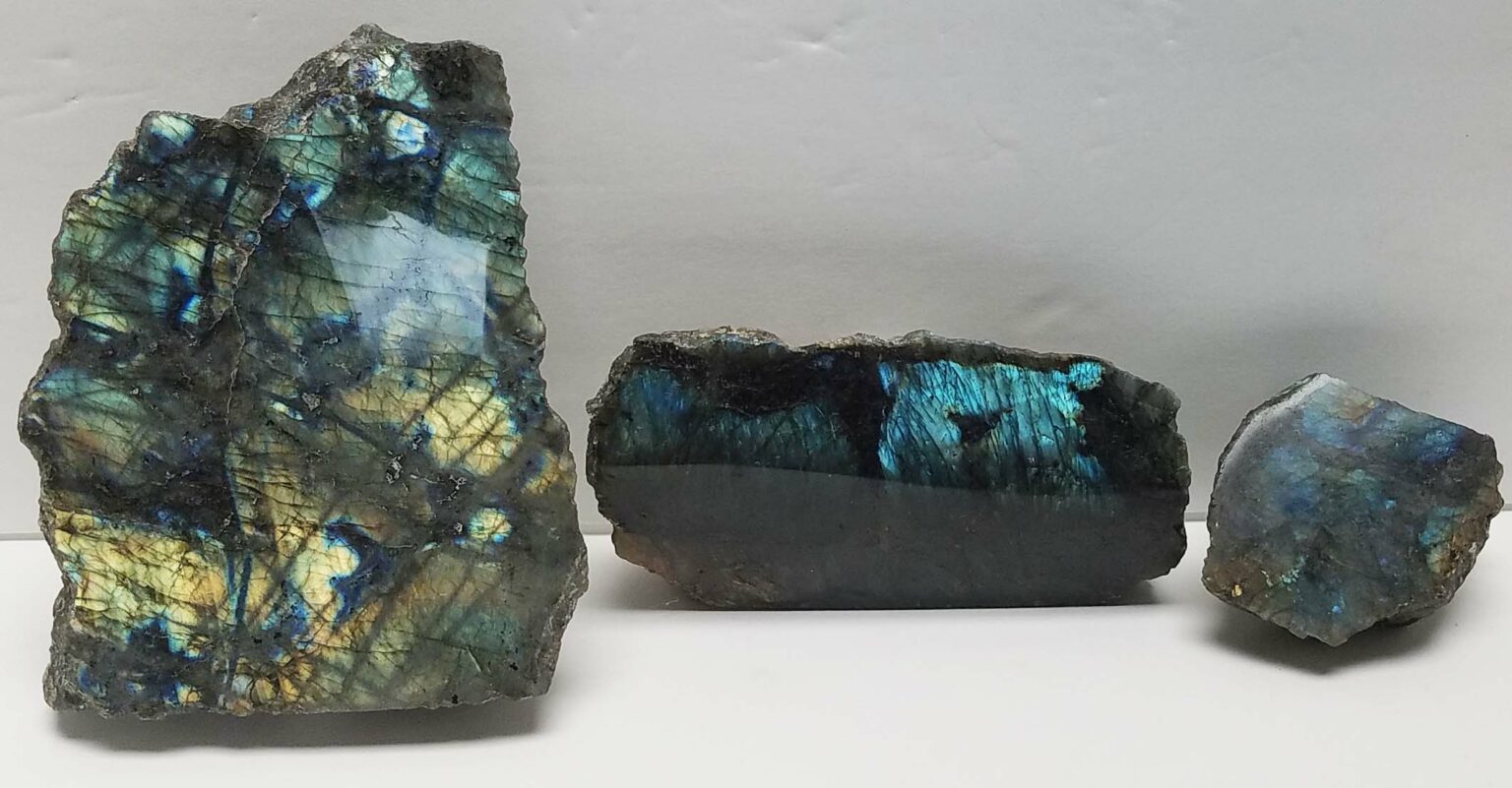 Labradorite w/Cut Base, One Side Polished