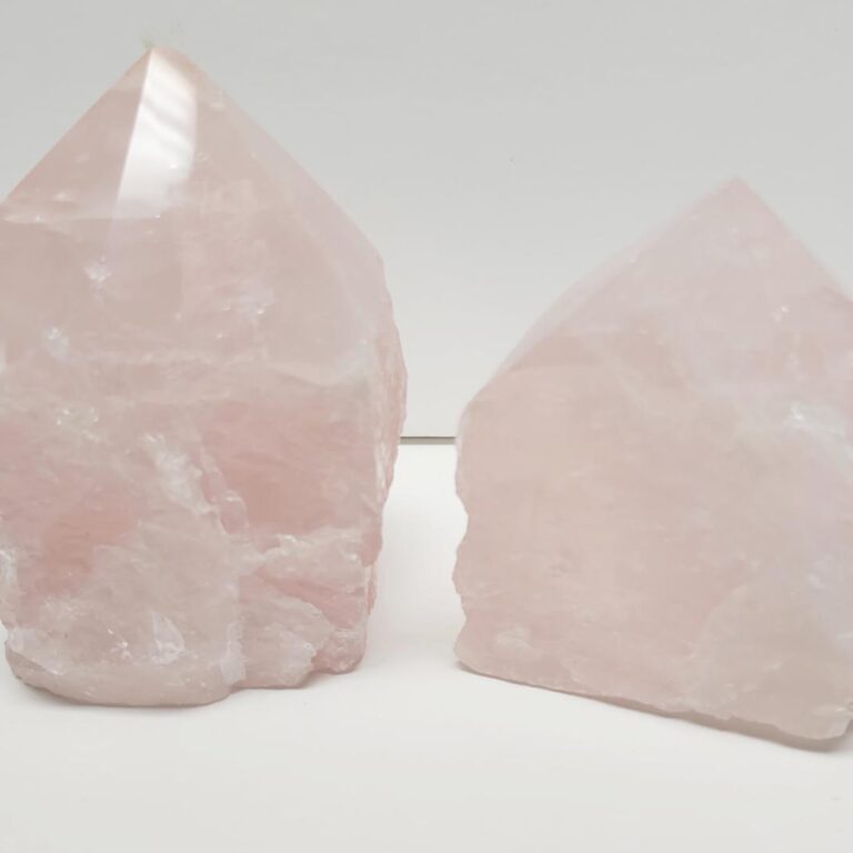 Rose Quartz Points w/ Natural Sides