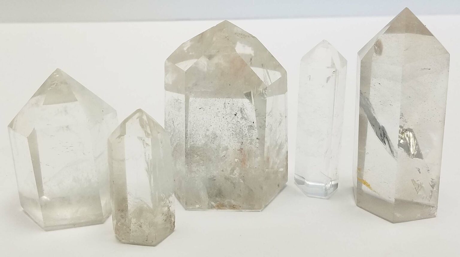 Polished Phantom Quartz Crystal Point
