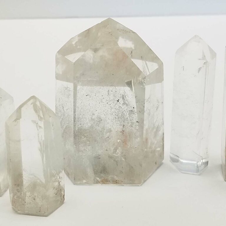 Polished Phantom Quartz Crystal Point