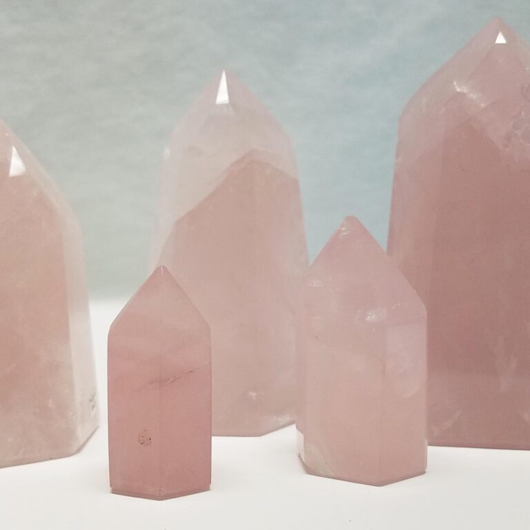 Polished Rose Quartz Point