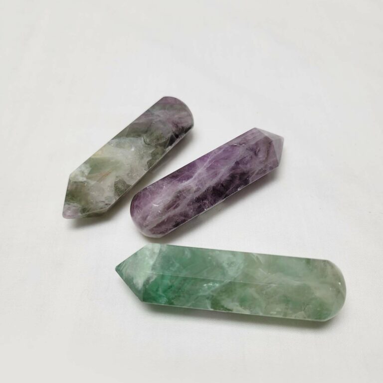 Rainbow Fluorite Straight Massage Wand