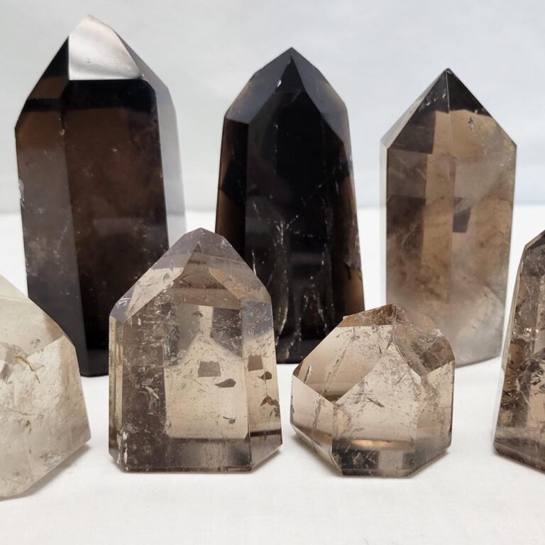 Polished Smoky Quartz Points
