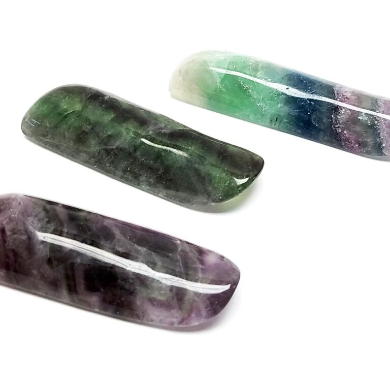 Rainbow Fluorite Curved Massage Wand