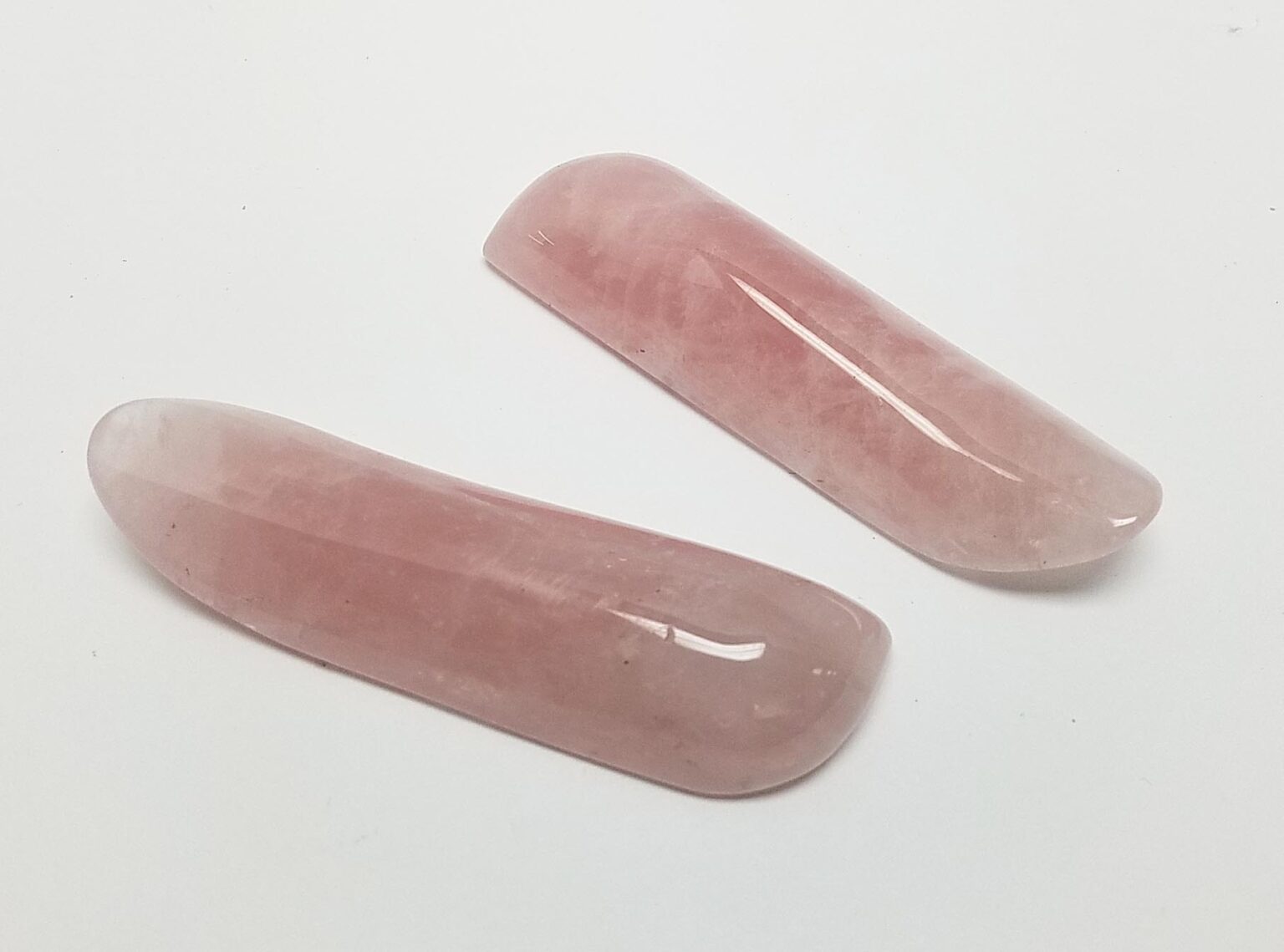 Rose Quartz Curved Massage Wands