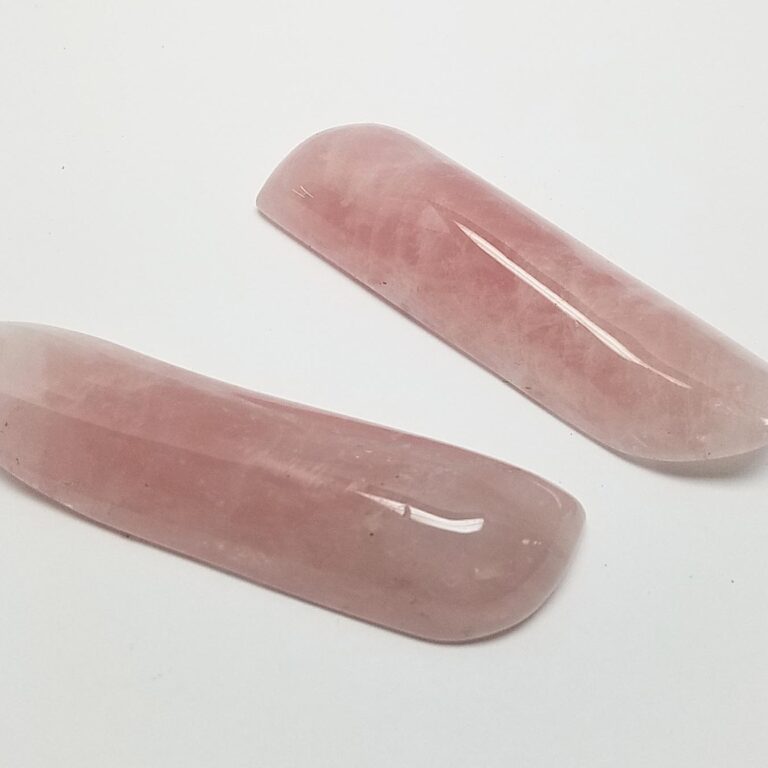 Rose Quartz Curved Massage Wands