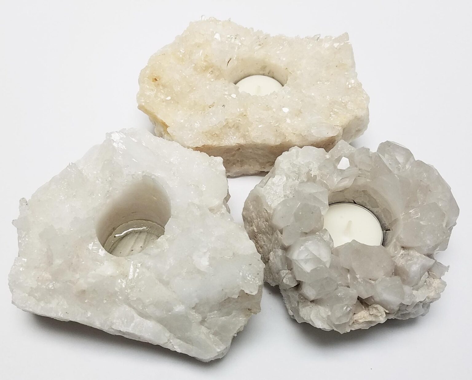 Quartz Crystal Candleholder