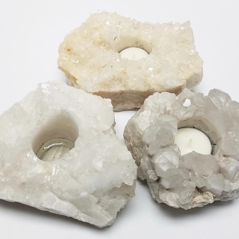 Quartz Crystal Candleholder