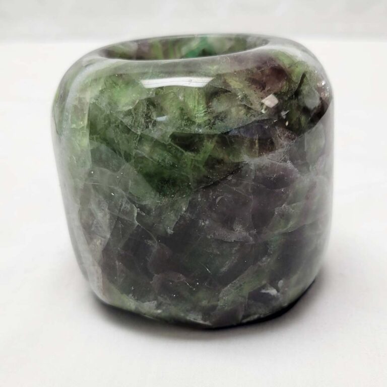 Rainbow Fluorite Candleholder