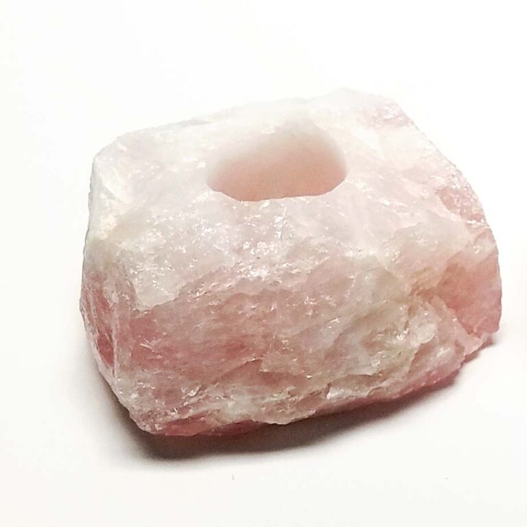 Rose Quartz Candleholder