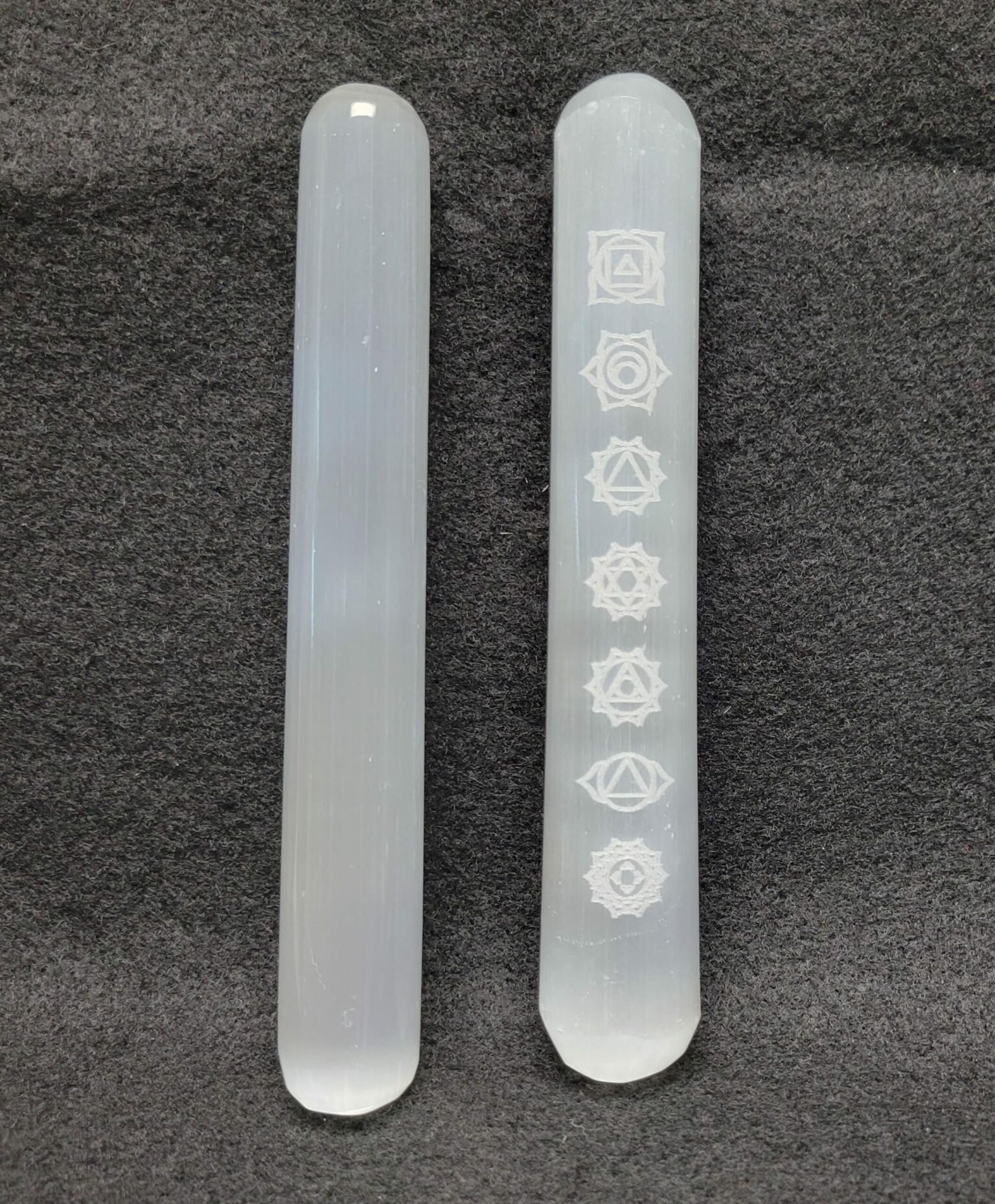 Straight Selenite Massage Wand