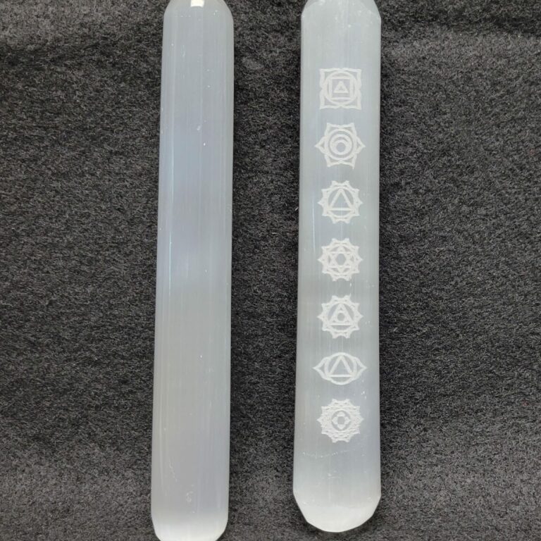 Straight Selenite Massage Wand