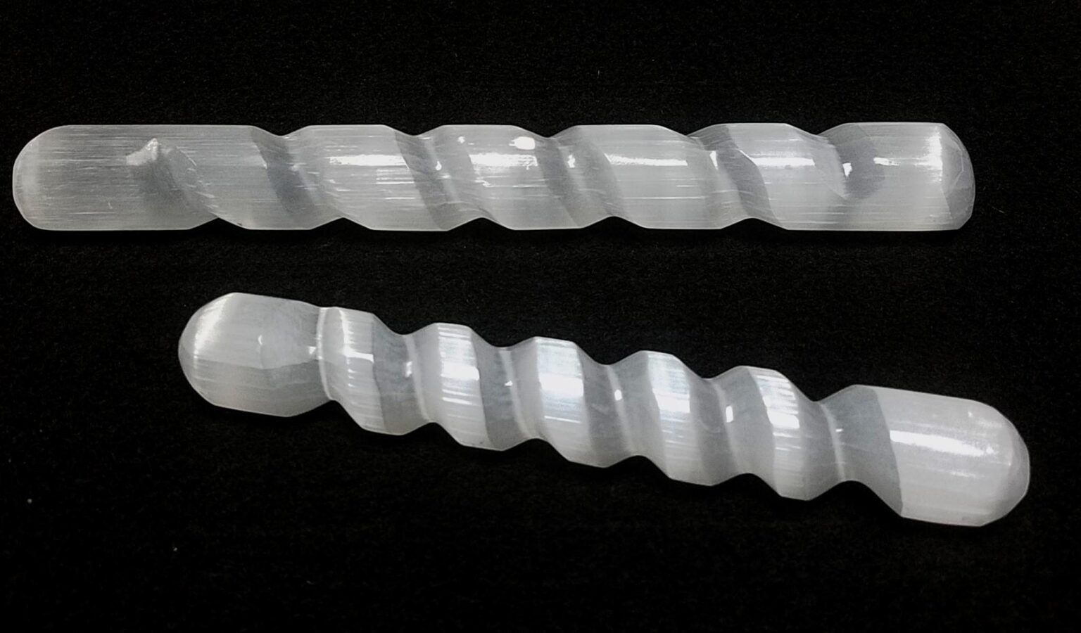 Twisted Selenite Massage Wand