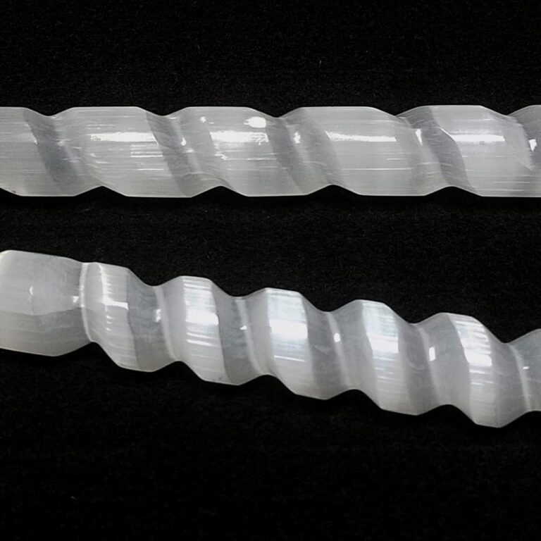 Twisted Selenite Massage Wand