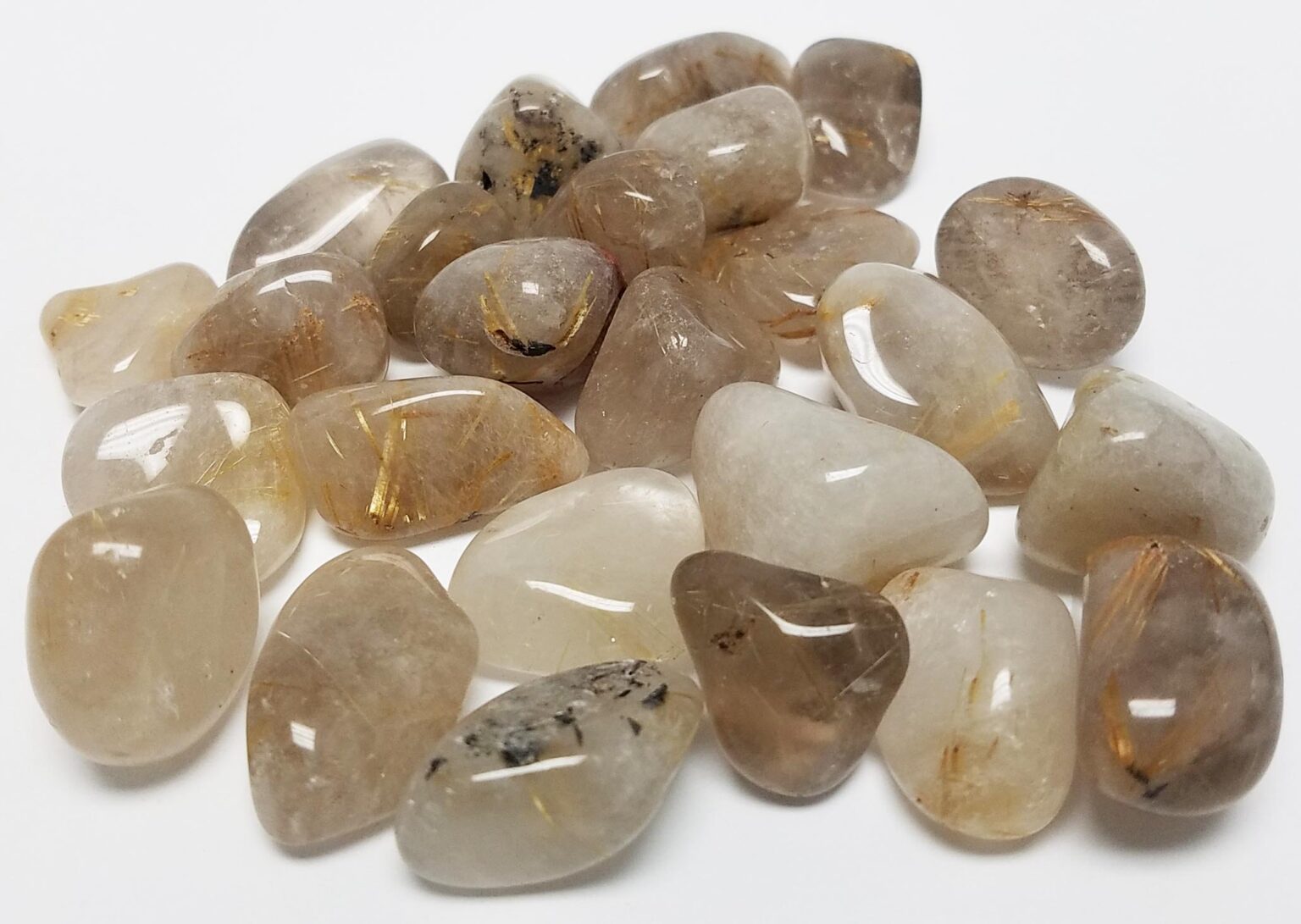 Rutilated Quartz Tumbled Stone