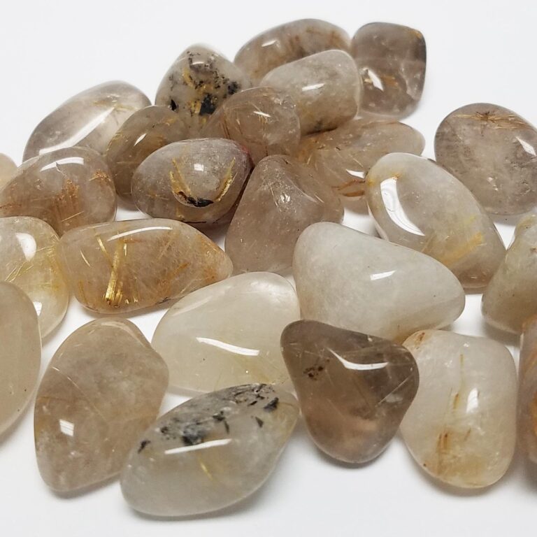 Rutilated Quartz Tumbled Stone