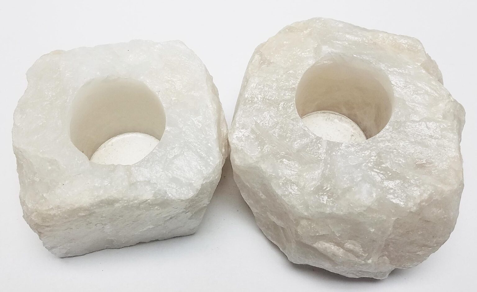 White Quartz Candleholder