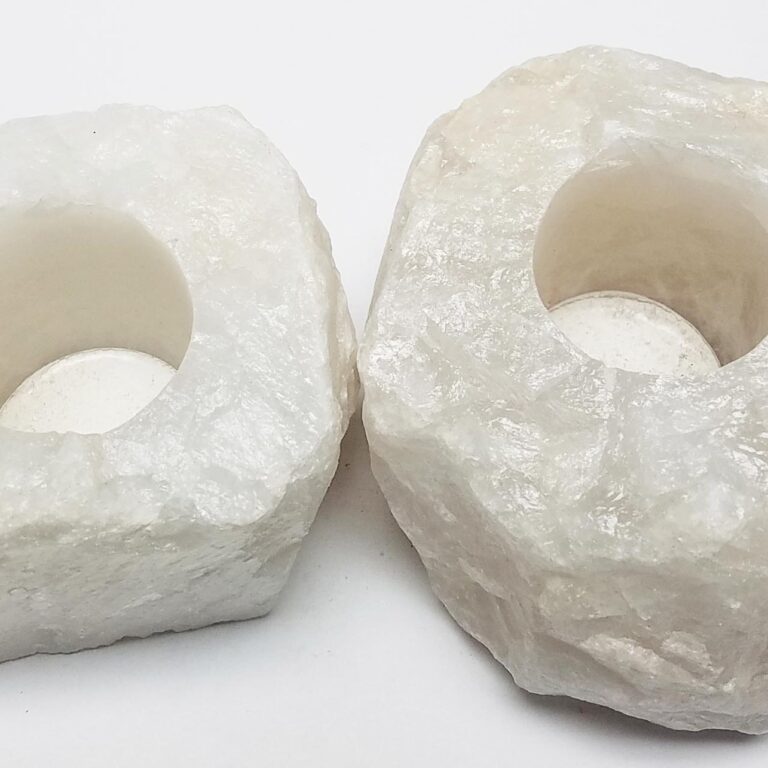 White Quartz Candleholder