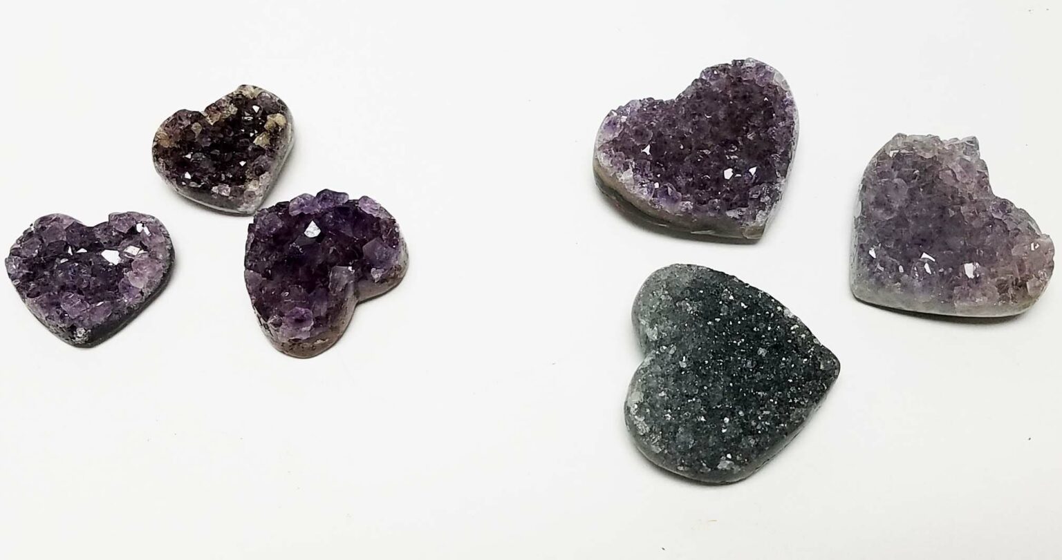 Polished Amethyst Druse Heart - Image 2