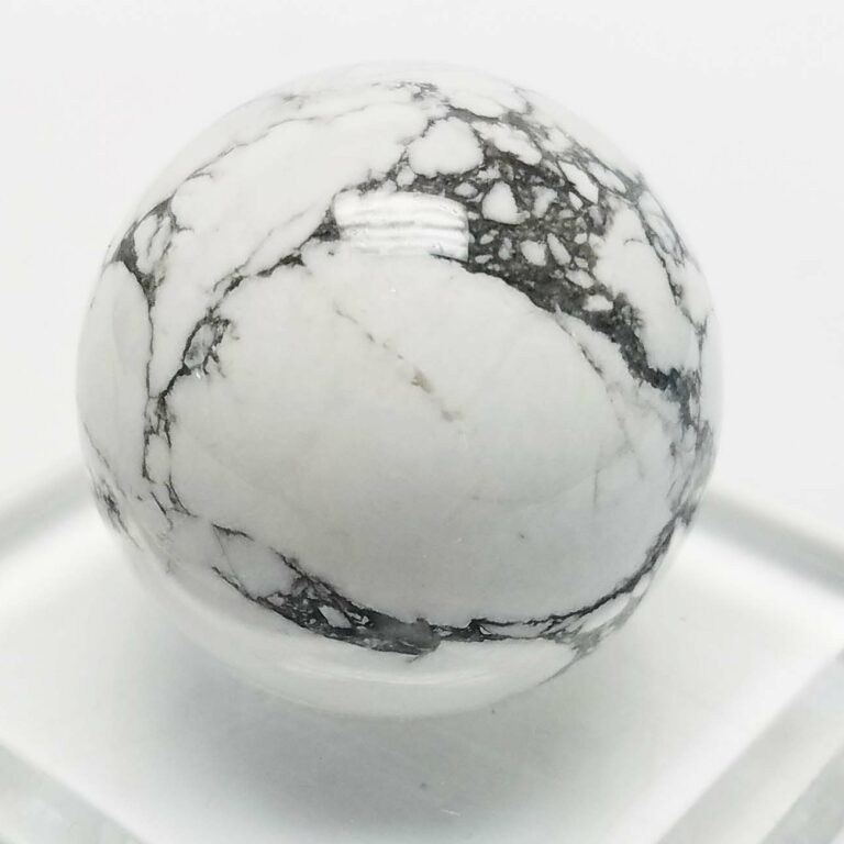 50mm White Howlite Sphere