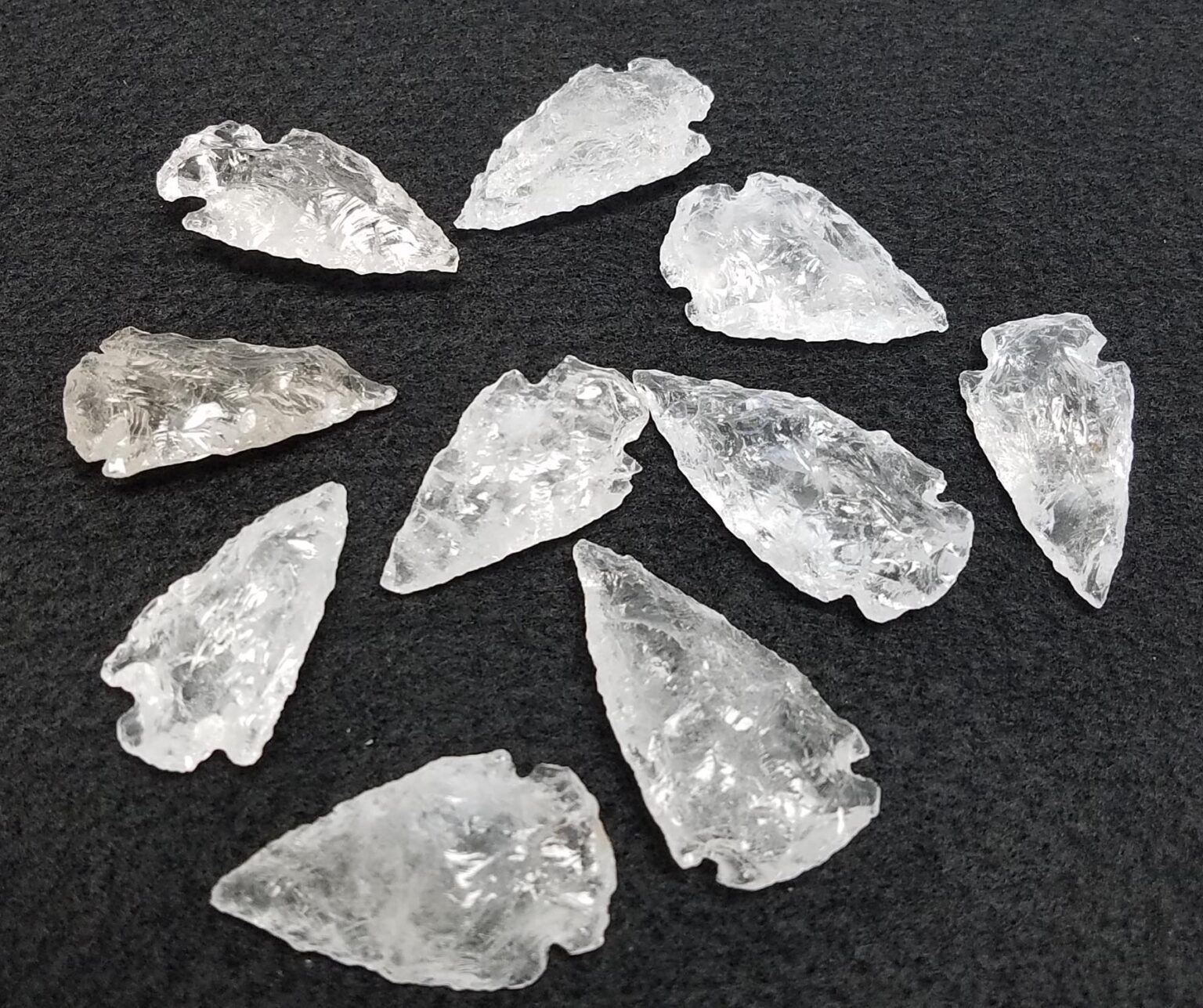 Quartz Replica Arrowheads