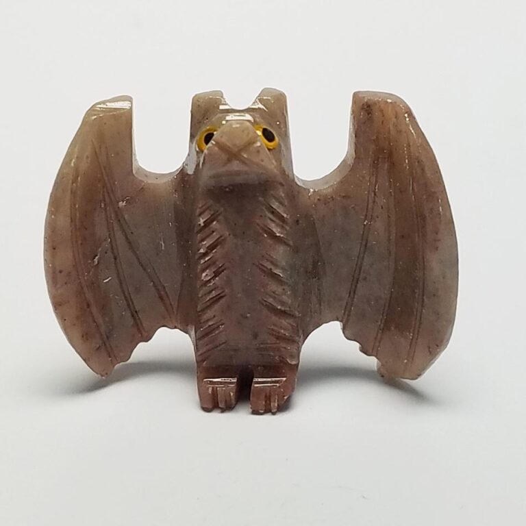 Carved Soapstone Bat (10 pcs. per pkg.)