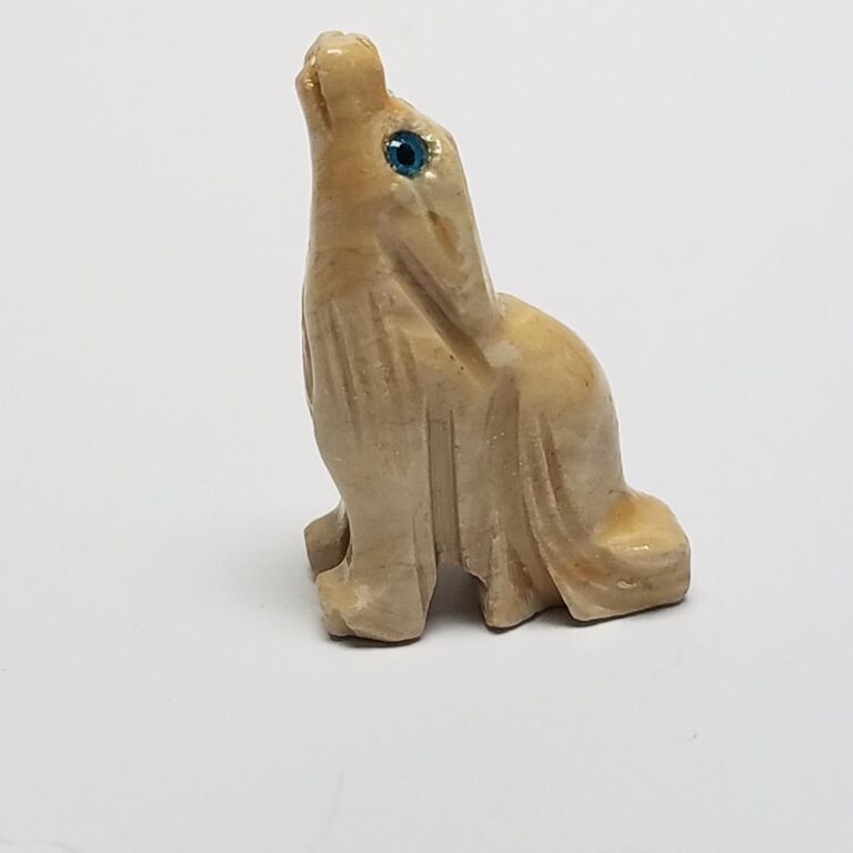 Carved Soapstone Coyote (10 pcs per pkg)