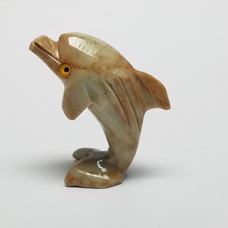 Carved Soapstone Dolphin (10 pcs. per pkg.)