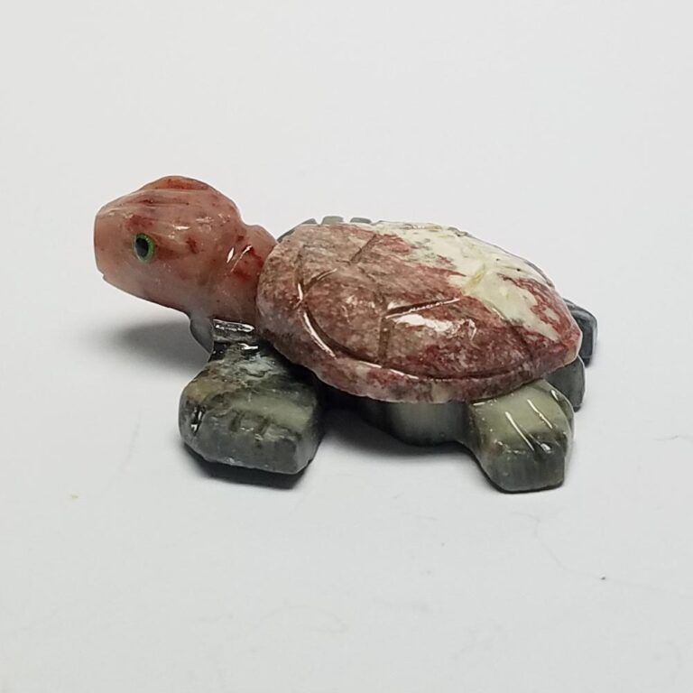 Carved Soapstone Sea Turtle (10 pcs. per pkg.)