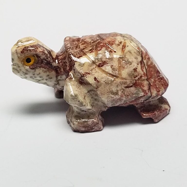 Carved Soapstone Land Turtle (10 pcs. per pkg.)