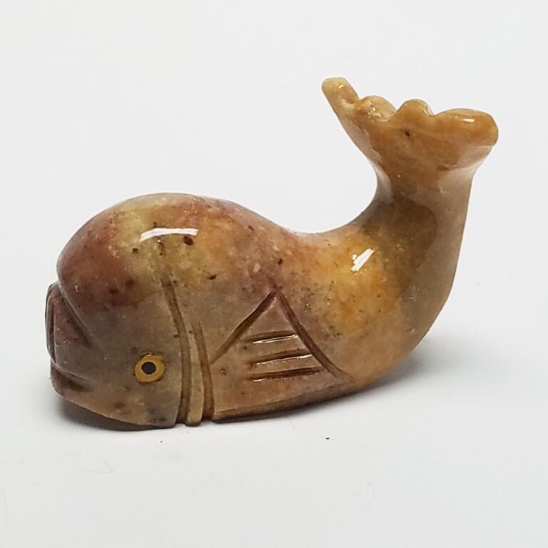 Carved Soapstone Whale (10 pcs. per pkg.)