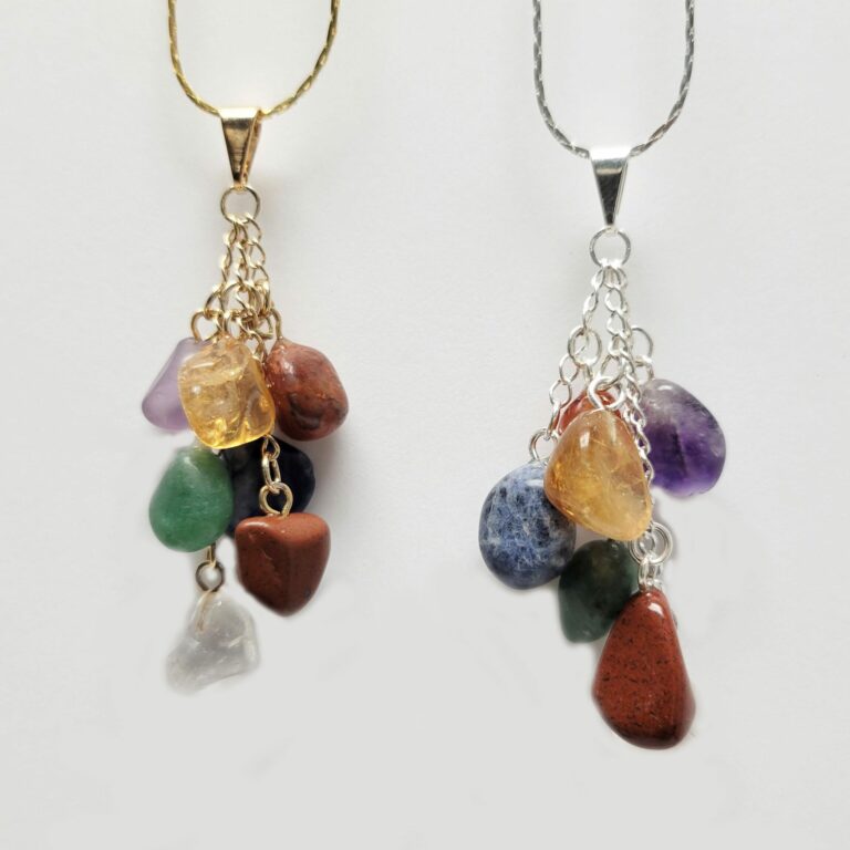 Plated Tumbled Stone Chakra Set