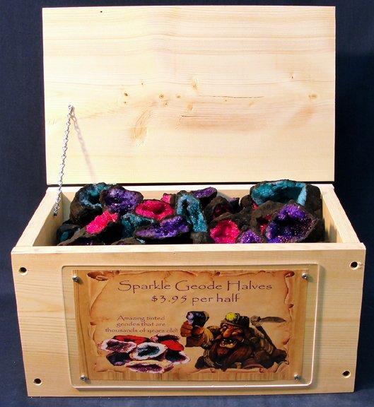 Dyed Moroccan Geode Halves Package
