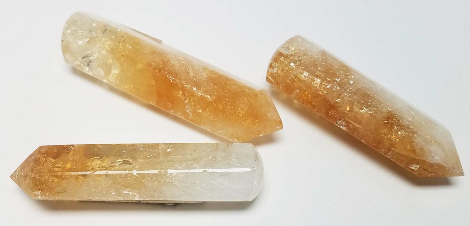 Citrine Straight Massage Wand