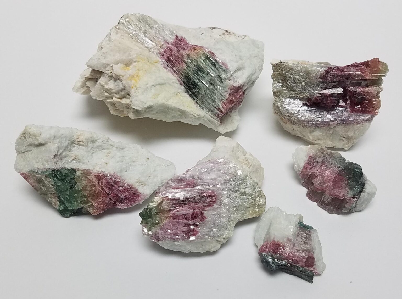 Watermelon Tourmaline in Matrix, A-Grade
