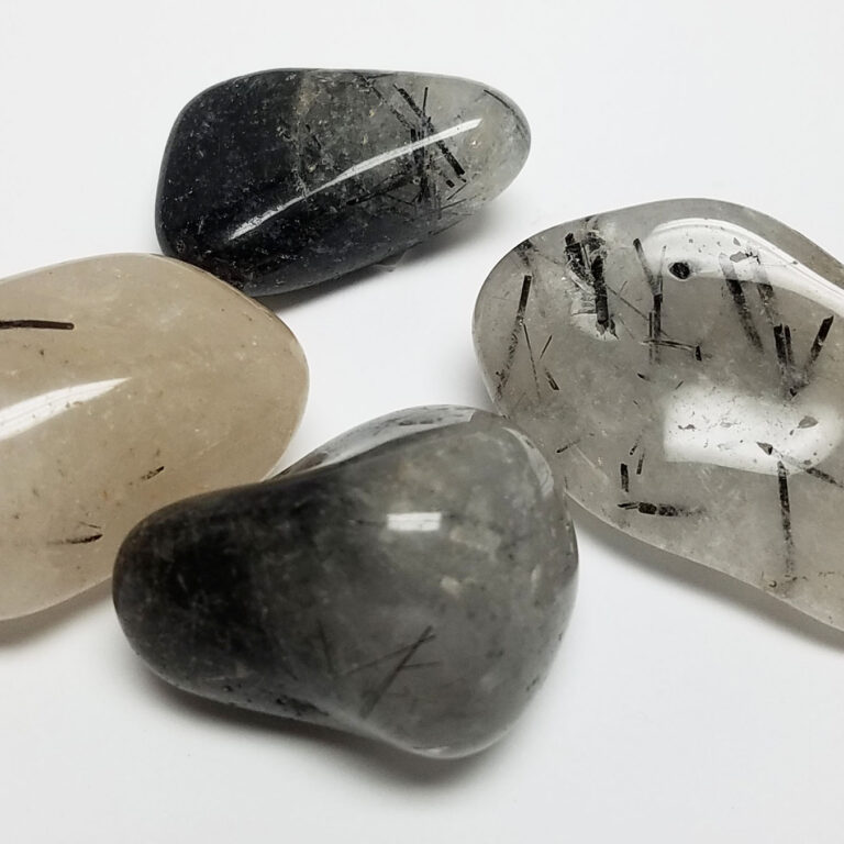 Polished Tourmalated Quartz Pebbles