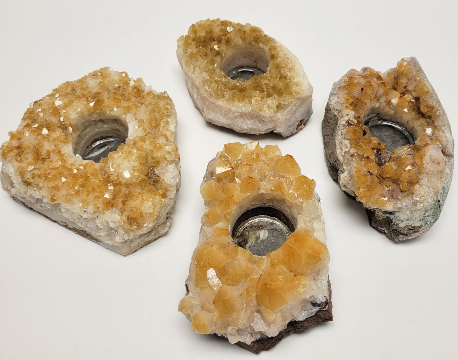 Citrine Cluster Candleholder
