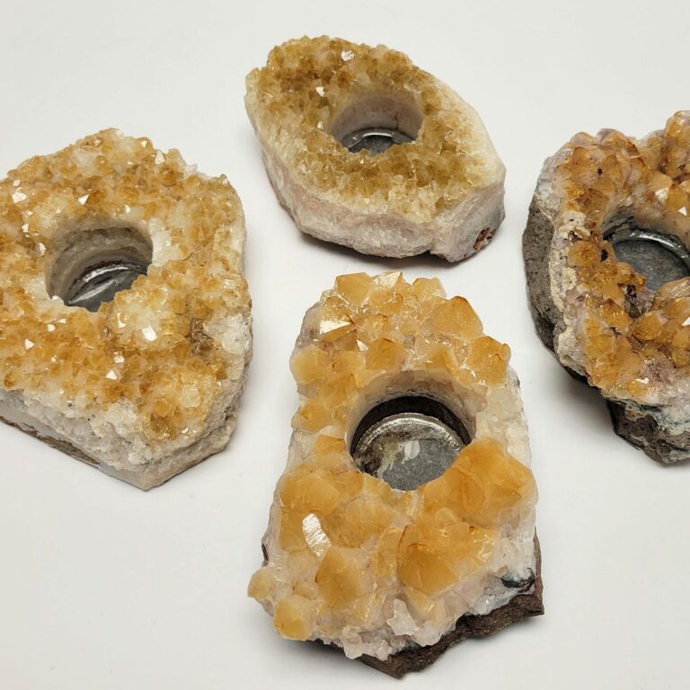Citrine Cluster Candleholder